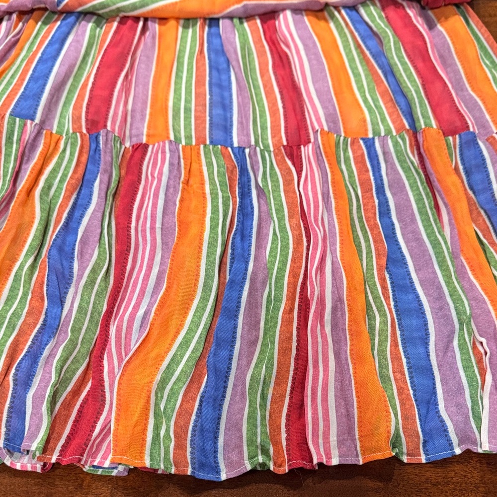 Anthropologie Farm Rio Luana Rainbow Maxi Dress - Picture 11 of 12